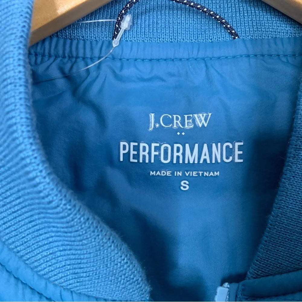 J. Crew Performance Vest Mens Small Quilted Full‎ Zip Blue. (NWT).